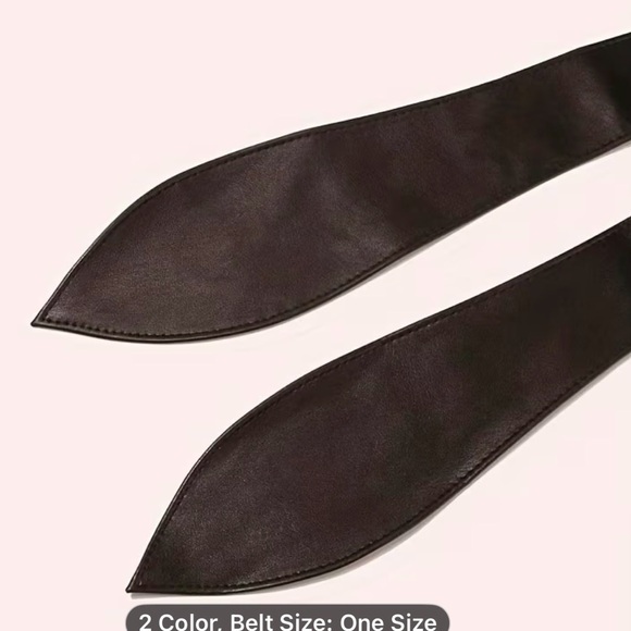 White faux leather wrap belt - Picture 6 of 8